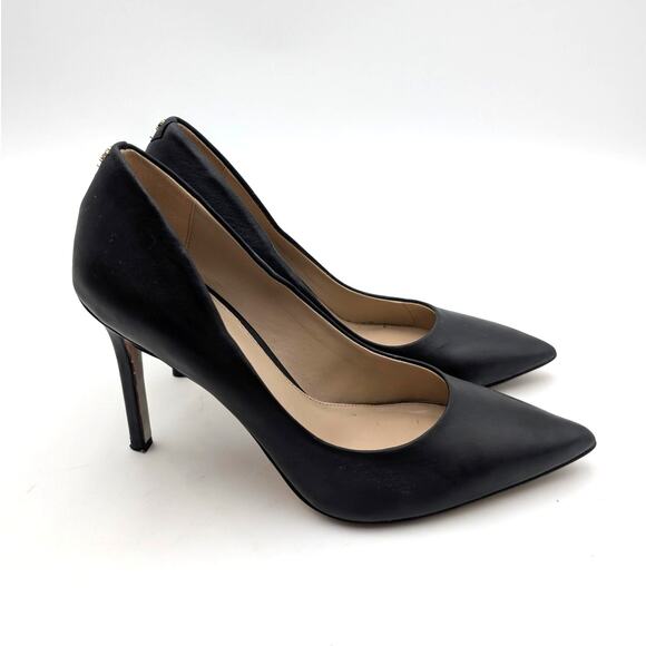 Sam Edelman Hazel Pointed Toe Heel Pumps Women's Leather Black US7 EU37.5 - Picture 3 of 14